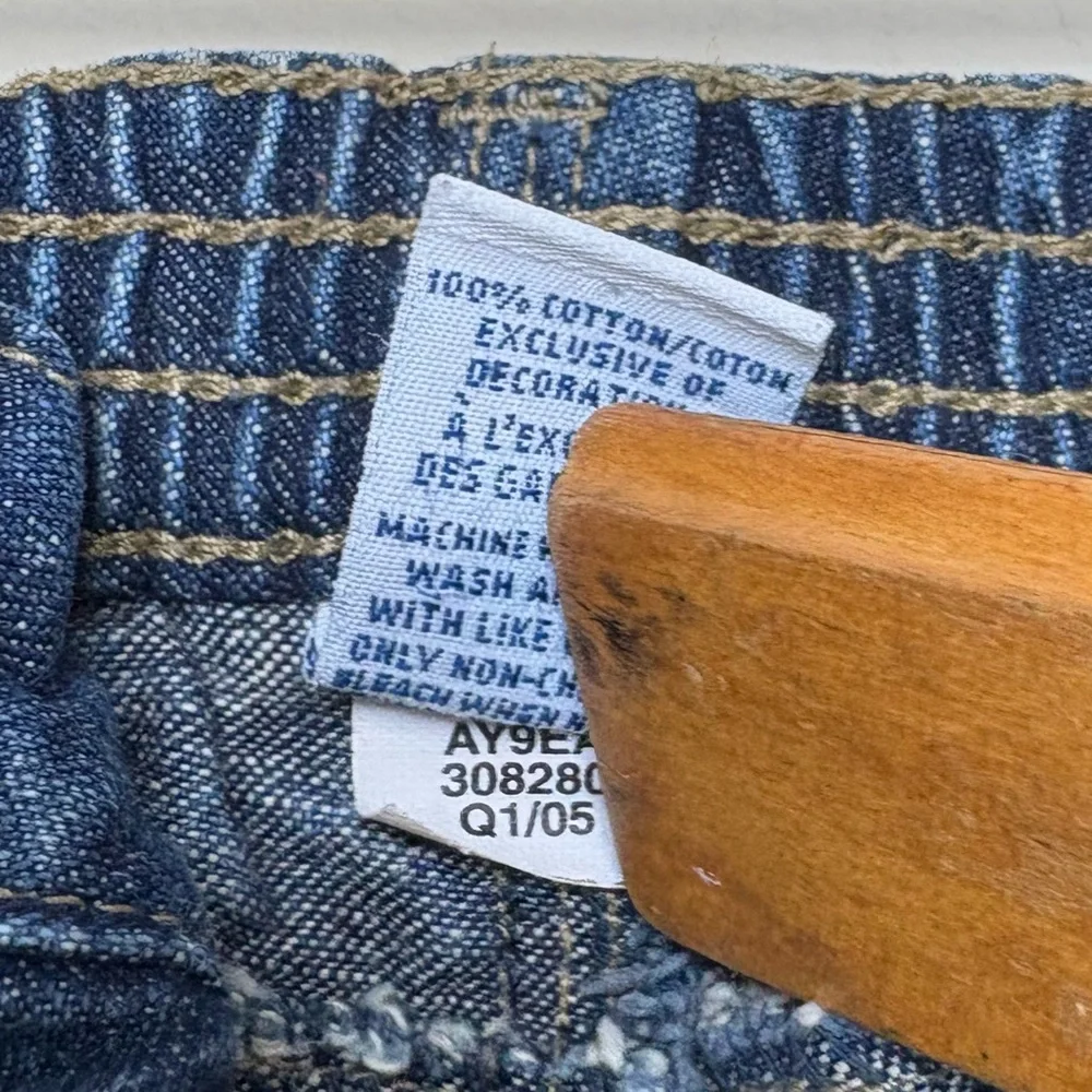 Y2K Old Navy Baby Baggy Denim Blue Jeans‎ 12-18m Streetwear Carpenter Vintage